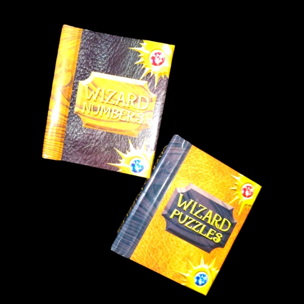 ❤️ Vintage Hardcover Miniature Books Wizard Numbers Wizard puzzles